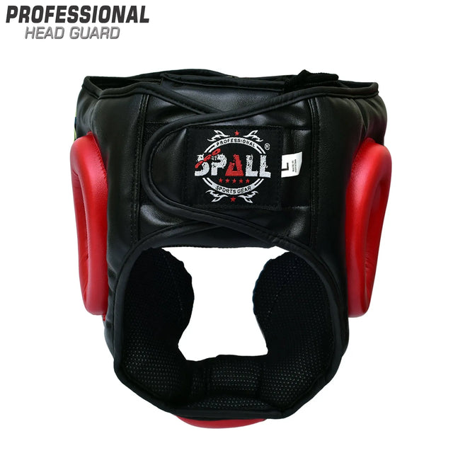 Head Guard S M L Green Black Red for Boxing Fighting Sparring Judo MMA Kickboxing Karate Muay Thai Training Safety Ear Protection for Men and Women By SPALL(SI-1229) | Ideal for All Surfaces, Kids & Adults
