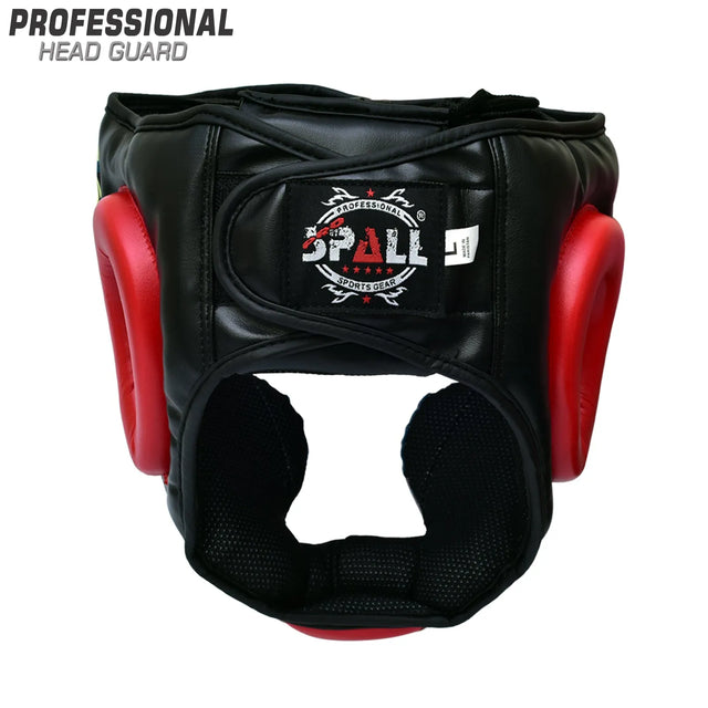 Head Guard S M L Green Black Red for Boxing Fighting Sparring Judo MMA Kickboxing Karate Muay Thai Training Safety Ear Protection for Men and Women By SPALL(SI-1229) | Ideal for All Surfaces, Kids & Adults