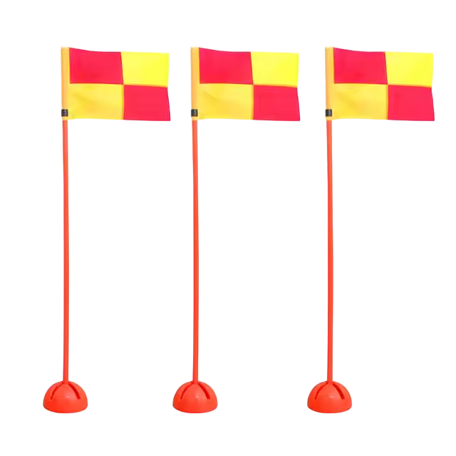 Mini Flag Pole with Base – Soccer Corner Flags (1m & 1.5m)