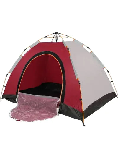 3 Person Camping Tent Automatic Instant Pop-Up Tent Lightweight Portable Tent Outdoor Camping Waterproof Camping Tent and 1 Doors with Carry Bag | Ideal for All Surfaces, Kids & Adults | Match-Ready