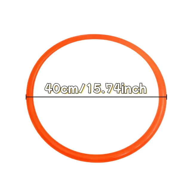 Agility Training Rings ? 40cm/50cm/60cm/70cm | Ideal for All Surfaces, Kids & Adults | Match-Ready | Includes Pump & Needle | Durable & Long-Lasting Performance