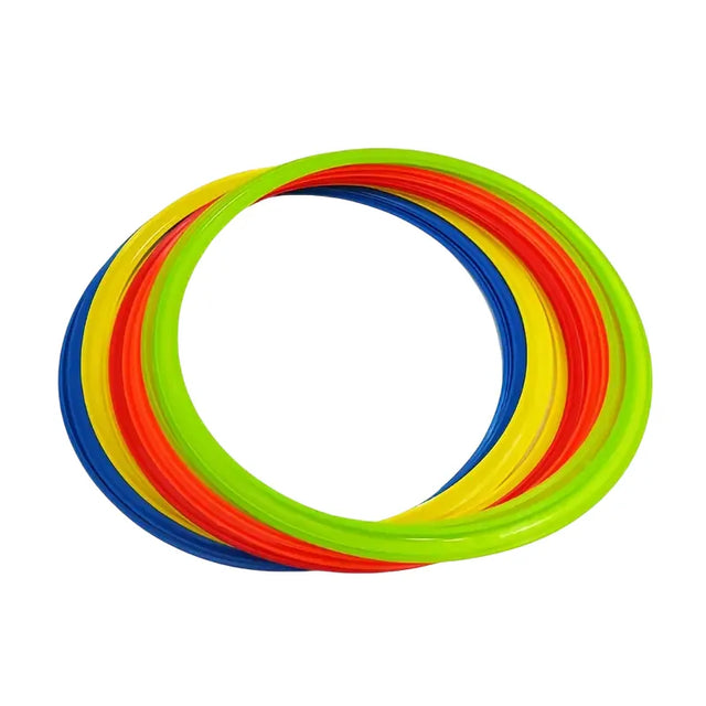 Agility Training Rings ? 40cm/50cm/60cm/70cm | Ideal for All Surfaces, Kids & Adults | Match-Ready | Includes Pump & Needle | Durable & Long-Lasting Performance
