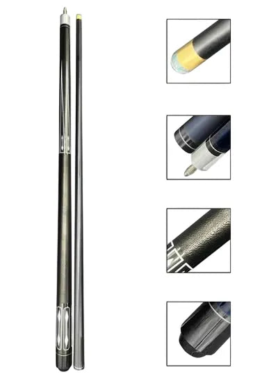2-Piece 58 Inch13 mm Carbon Fibre Billiard Pool Cue Composite Pool Cue Sticks Set | Ideal for All Surfaces, Kids & Adults | Match-Ready | Includes Pump & Needle | Durable & Long-Lasting Performance