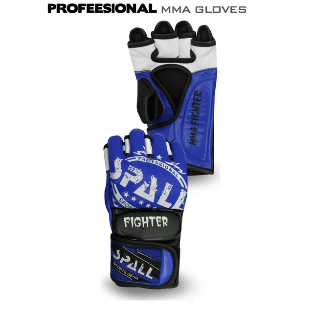MMA Gloves Half Finger For Kickboxing Muay Thai Boxing Fighting Wrestling Sparring Sports Training For Men And Women(SI-1182) | Ideal for All Surfaces, Kids & Adults | Match-Ready | Includes Pump & Needle