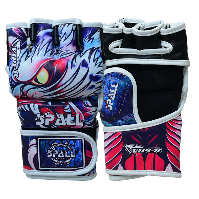 MMA Gloves Half Finger Grappling Gloves With Open Palms Punching Bag For Muay Thai Kickboxing Sparring Sanda Sparring Punching Bag Training And Combat(SI-2203) | Ideal for All Surfaces, Kids & Adults