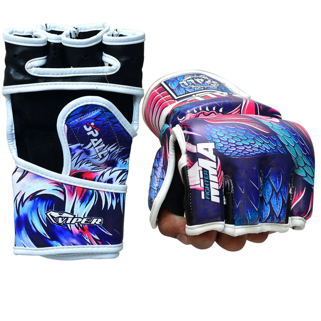 MMA Gloves Half Finger Grappling Gloves With Open Palms Punching Bag For Muay Thai Kickboxing Sparring Sanda Sparring Punching Bag Training And Combat(SI-2203) | Ideal for All Surfaces, Kids & Adults