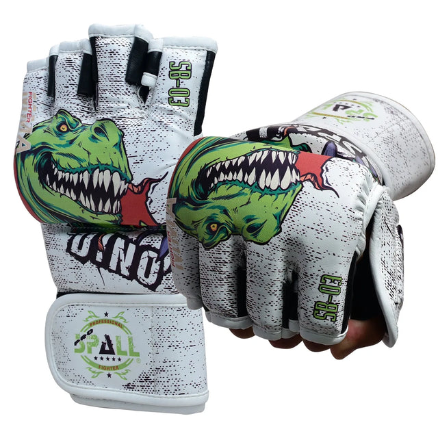 MMA Gloves Half Finger Grappling Gloves With Open Palms Punching Bag For Muay Thai Kickboxing Sparring Sanda Sparring Punching Bag Training And Combat(SI-2204) | Ideal for All Surfaces, Kids & Adults