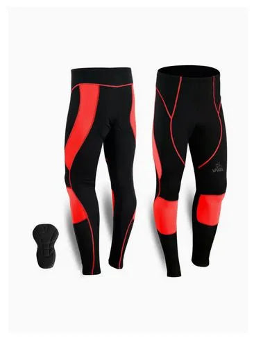 Spall Men's Cycling Tights Cool max Compression Padded Bicycle Bike Legging Trouser Pant | Ideal for All Surfaces, Kids & Adults | Match-Ready | Includes Pump & Needle | Durable & Long-Lasting Performance