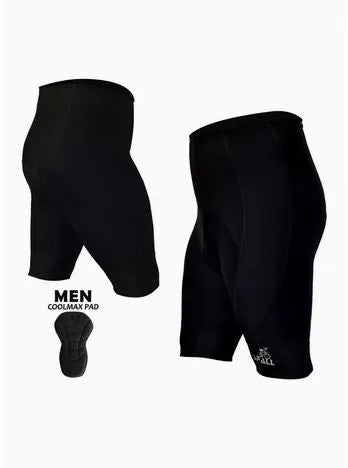 Spall Men's Padded Bike Shorts 3D Padding Mountain Biking Bicycle Riding | Ideal for All Surfaces, Kids & Adults | Match-Ready | Includes Pump & Needle | Durable & Long-Lasting Performance