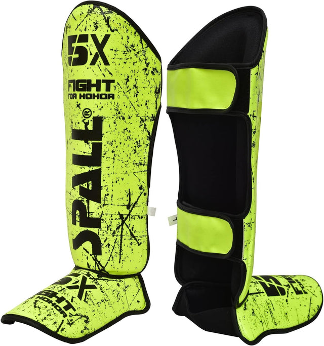 Shin In Step Guards S M L XL White Black Green Blue Red F.Green Orange For Martial Arts Muay Thai Sparring Kickboxing Taekwondo Karate And Boxing Gear(SI-1380) | Ideal for All Surfaces, Kids & Adults