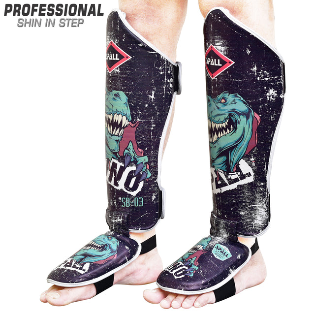 Shin Instep Guard Protective Leg For Boxing Muay Thai Sparring Kickboxing MMA BJJ Karate Judo Practice Martial Arts Training Ideal For Men And Women(SI-1356) | Ideal for All Surfaces, Kids & Adults