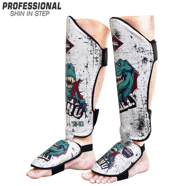Shin Instep Guard Protective Leg For Boxing Muay Thai Sparring Kickboxing MMA BJJ Karate Judo Practice Martial Arts Training Ideal For Men And Women(SI-1356) | Ideal for All Surfaces, Kids & Adults