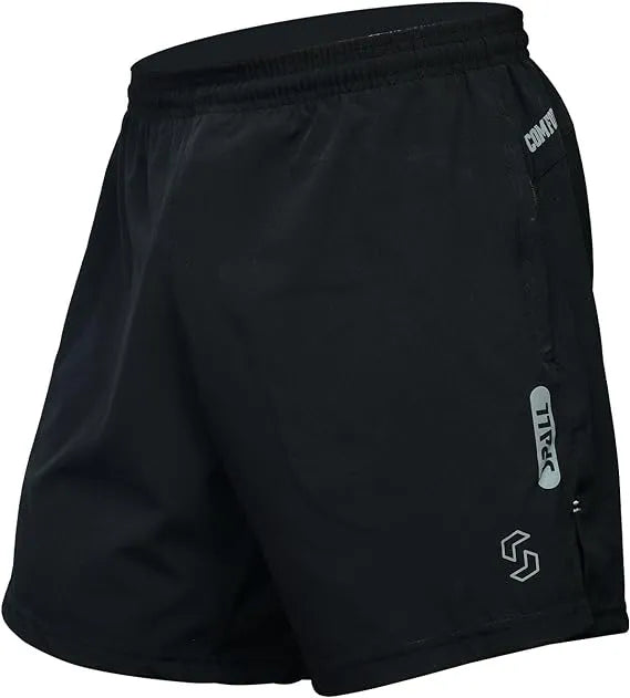 Running Shorts With Two Zipper Pockets Lightweight Quick Dry Shorts Naturally Breathable and cool Not Tight Essential for Sports and Fitness | Ideal for All Surfaces, Kids & Adults | Match-Ready