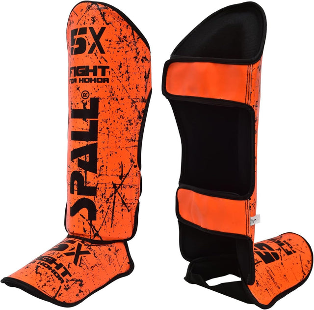 Shin In Step Guards S M L XL White Black Green Blue Red F.Green Orange For Martial Arts Muay Thai Sparring Kickboxing Taekwondo Karate And Boxing Gear(SI-1380) | Ideal for All Surfaces, Kids & Adults