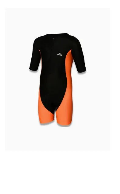 Swimming Short Sleeve Front Zipper Warm Shorty Diving Suite Sun Protection Suitable For Wakeboarding Diving Snorkeling Sailing | Ideal for All Surfaces, Kids & Adults | Match-Ready | Includes Pump & Needle