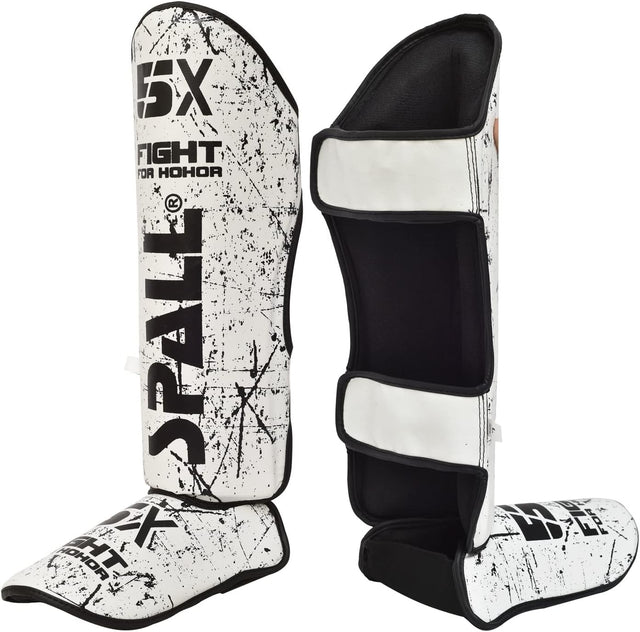 Shin In Step Guards S M L XL White Black Green Blue Red F.Green Orange For Martial Arts Muay Thai Sparring Kickboxing Taekwondo Karate And Boxing Gear(SI-1380) | Ideal for All Surfaces, Kids & Adults
