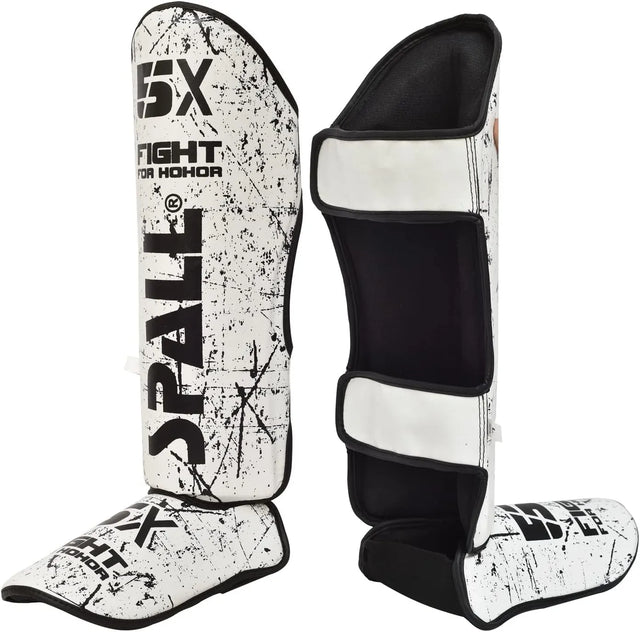 Shin In Step Guards S M L XL White Black Green Blue Red F.Green Orange For Martial Arts Muay Thai Sparring Kickboxing Taekwondo Karate And Boxing Gear(SI-1380) | Ideal for All Surfaces, Kids & Adults