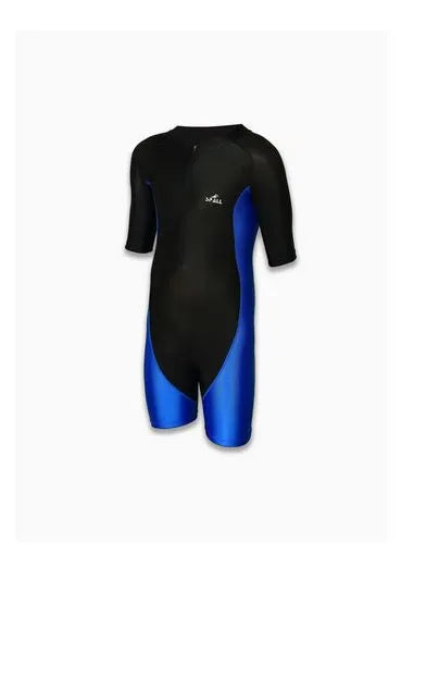 Swimming Short Sleeve Front Zipper Warm Shorty Diving Suite Sun Protection Suitable For Wakeboarding Diving Snorkeling Sailing | Ideal for All Surfaces, Kids & Adults | Match-Ready | Includes Pump & Needle