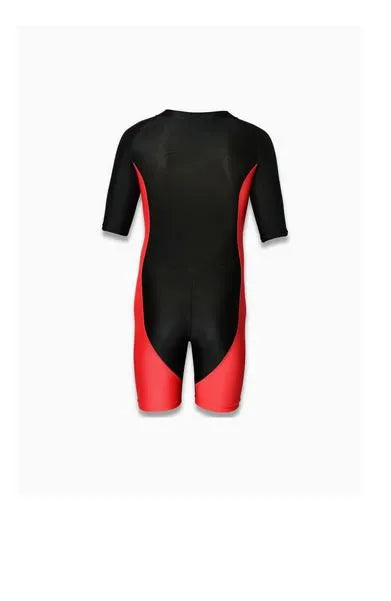 Swimming Short Sleeve Front Zipper Warm Shorty Diving Suite Sun Protection Suitable For Wakeboarding Diving Snorkeling Sailing | Ideal for All Surfaces, Kids & Adults | Match-Ready | Includes Pump & Needle