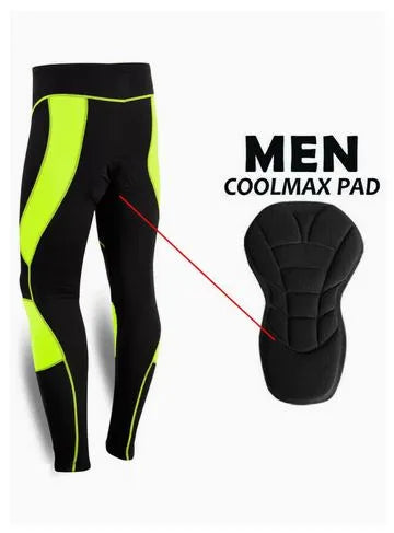 Spall Men's Cycling Tights Cool max Compression Padded Bicycle Bike Legging Trouser Pant | Ideal for All Surfaces, Kids & Adults | Match-Ready | Includes Pump & Needle | Durable & Long-Lasting Performance