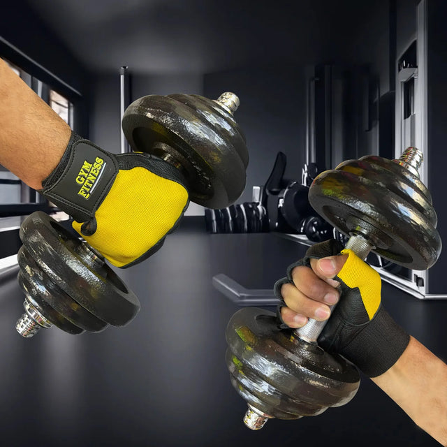 Weight Lifting Leather Gloves Short Strap Power Lifting Gloves Strong Grip palm Exercise Fitness Strength Gloves Home Gym (201) | Ideal for All Surfaces, Kids & Adults | Match-Ready | Includes Pump & Needle