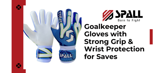 Goalkeeper Gloves with Strong Grip & Wrist Protection for Saves