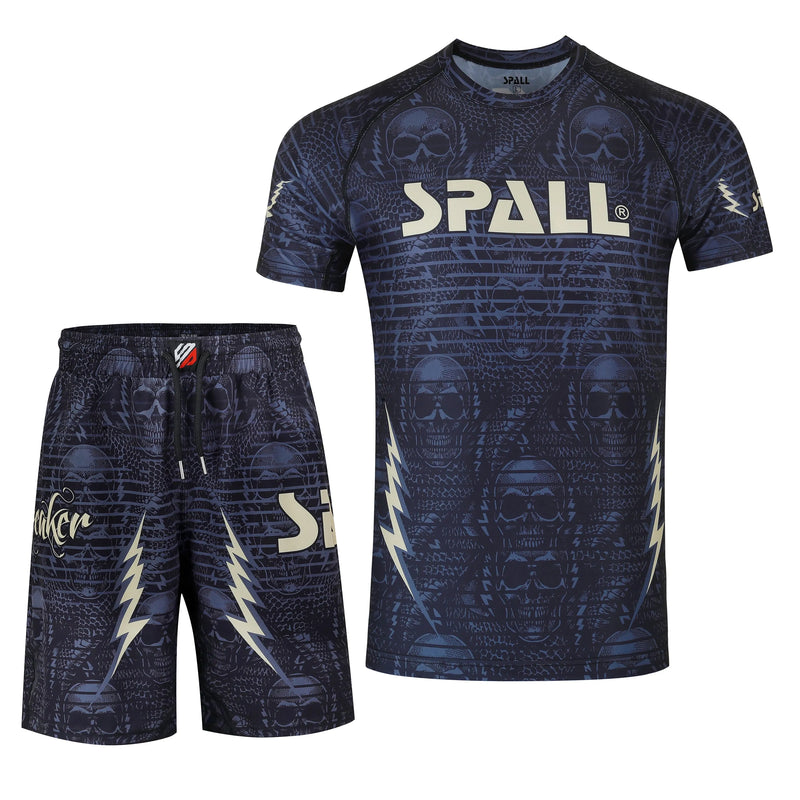 Compression MMA Set Top And Bottom Shirts And Shorts (SI-10402) | Ideal for All Surfaces, Kids & Adults | Match-Ready | Includes Pump & Needle | Durable & Long-Lasting Performance