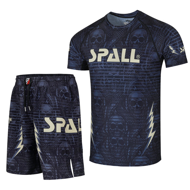 Compression MMA Set Top And Bottom Shirts And Shorts (SI-10402) | Ideal for All Surfaces, Kids & Adults | Match-Ready | Includes Pump & Needle | Durable & Long-Lasting Performance