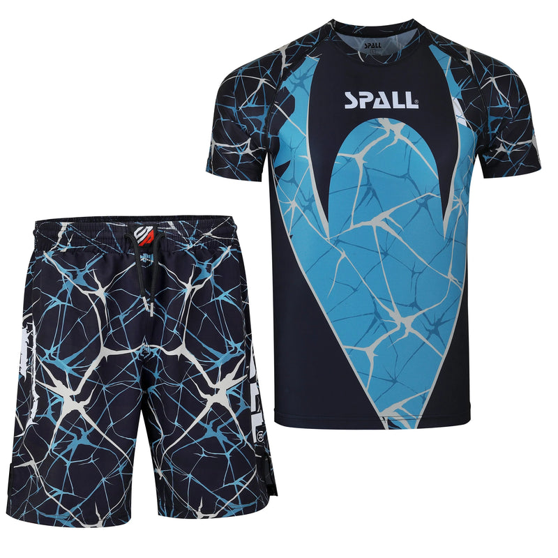 Compression MMA Set Top And Bottom Shirts And Shorts (SI-10403) | Ideal for All Surfaces, Kids & Adults | Match-Ready | Includes Pump & Needle | Durable & Long-Lasting Performance