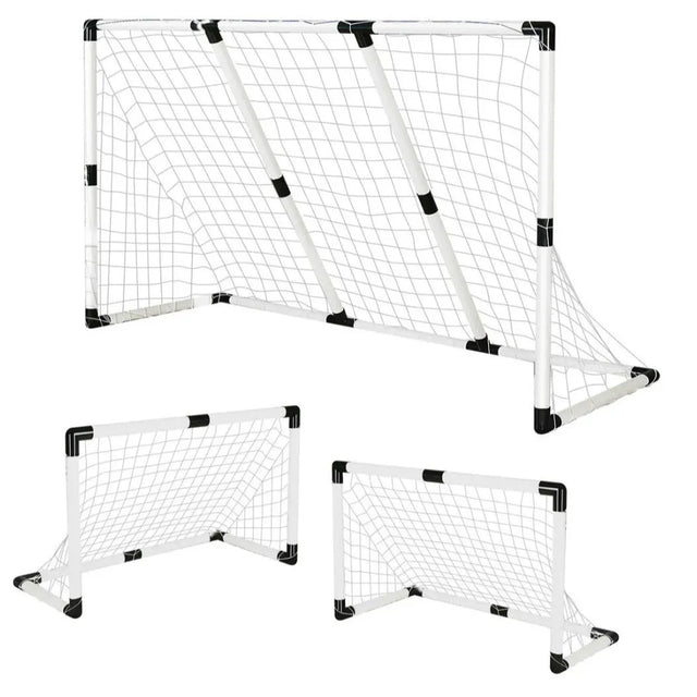 Portable Soccer Goal Nets 2-in-1 Pop-up Football Goals Set Easy Assembly for Kids Adult 21593541 | Ideal for All Surfaces, Kids & Adults | Match-Ready | Includes Pump & Needle | Durable & Long-Lasting Performance