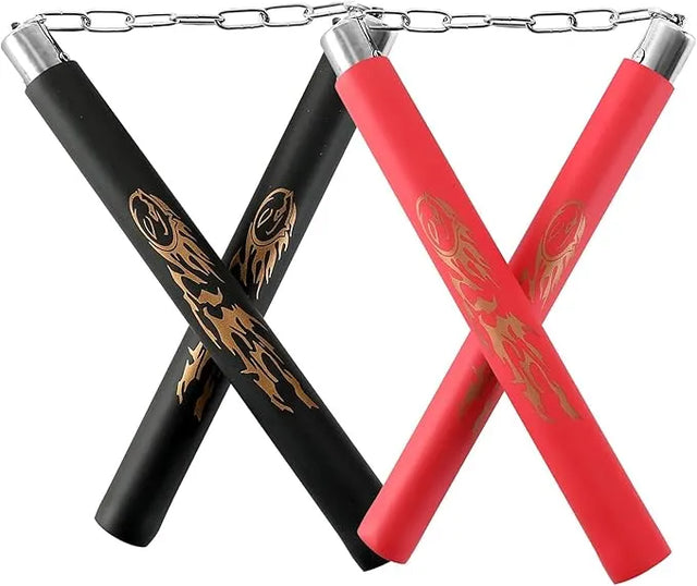 Foam Nunchucks for Kids and Beginners – Safe Martial Arts Training Sticks with Chain – Lightweight Sponge Karate Practice Equipment