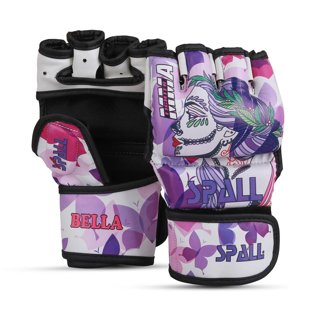 MMA Gloves Half Finger Bella (SI-2209) | Ideal for All Surfaces, Kids & Adults | Match-Ready | Includes Pump & Needle | Durable & Long-Lasting Performance