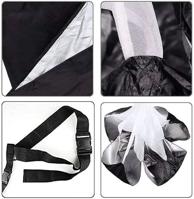 Running Speed Parachute – Resistance Chute for Kids, Youth & Adults, Sprint & Acceleration Training