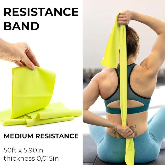 Spall Resistance Bands 2m | Natural Latex Exercise Bands for Strength Training, Stretching, Pilates, Yoga & Gym Workouts – Multiple Thickness Options