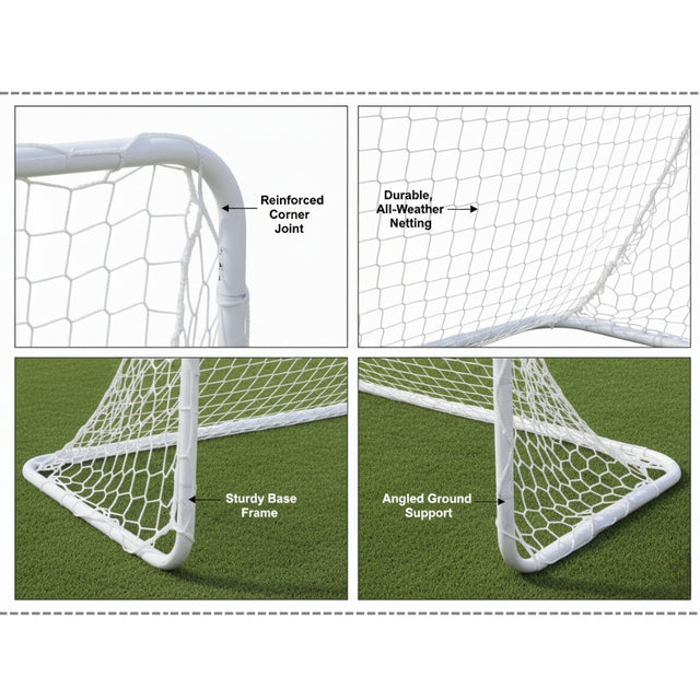 Portable Football Goal 120x80x60cm – Kids Mini Soccer Net for Indoor & Outdoor Training