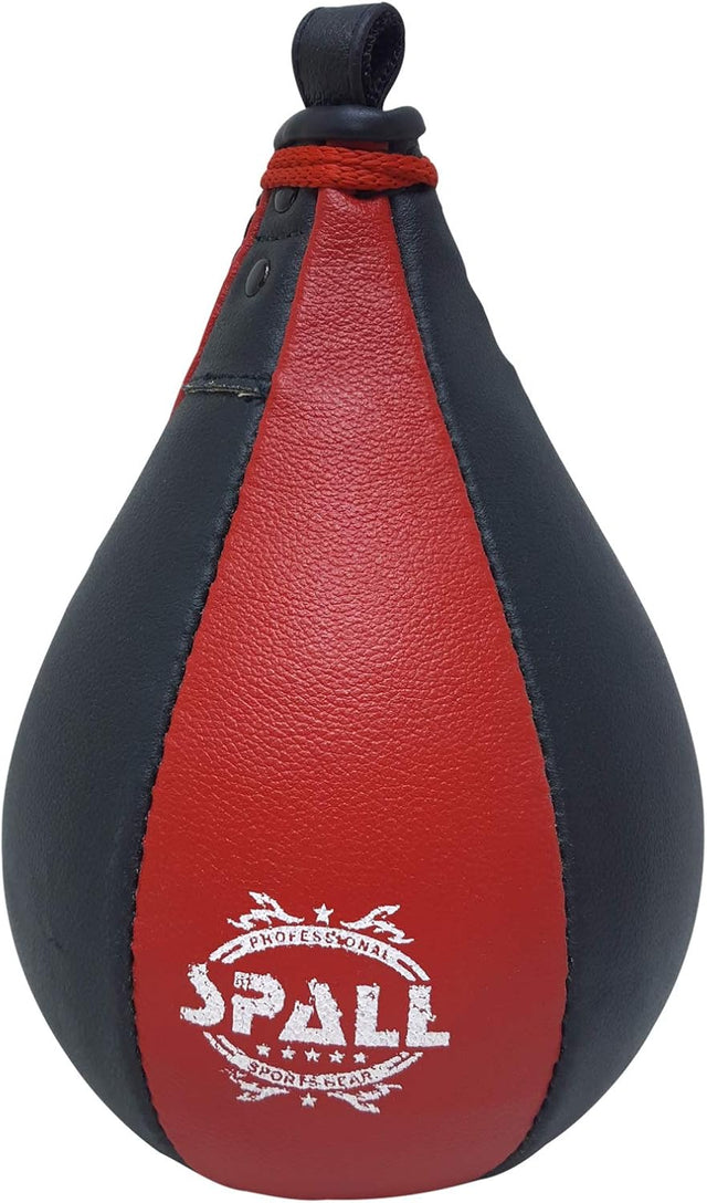 Boxing Speed Bag 100% Leather Speed Punching Bag For Boxing MMA Training Speed Bag Reflex Ball Boxing Equipment Punching Bag Workout Kicking Training Home Gym Exercise Speed