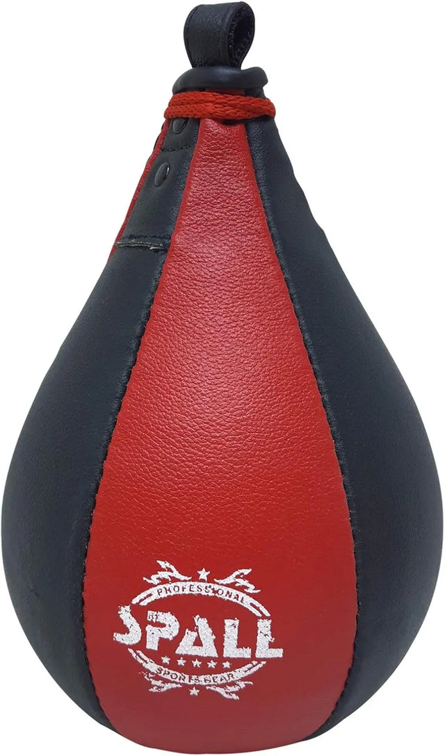 Boxing Speed Bag 100% Leather Speed Punching Bag For Boxing MMA Training Speed Bag Reflex Ball Boxing Equipment Punching Bag Workout Kicking Training Home Gym Exercise Speed