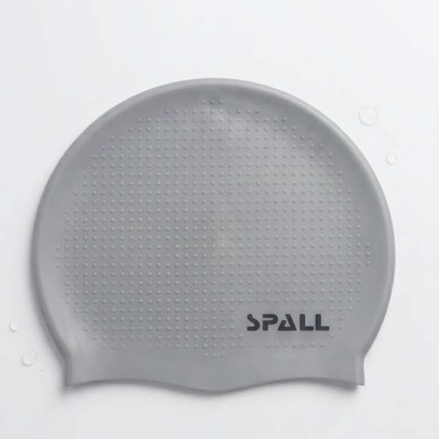 spall Premium Silicone Swimming Cap for Men Women Adults & Kids, Waterproof Swim Cap, Stretchable Anti-Slip Long Hair & Short Hair Swim Hat for Pool Training Fitness Competition