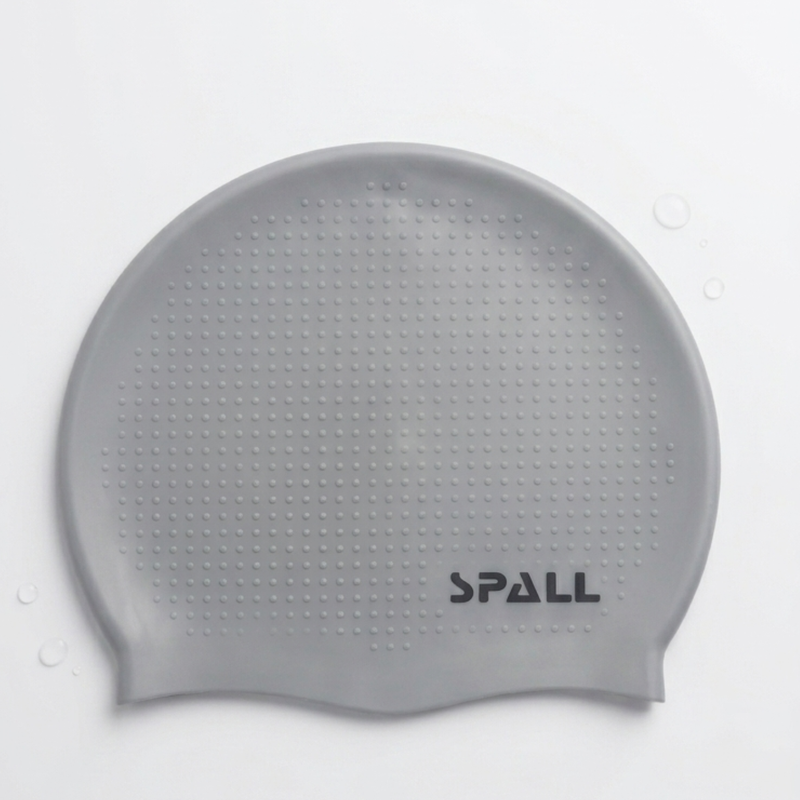 spall Premium Silicone Swimming Cap for Men Women Adults & Kids, Waterproof Swim Cap, Stretchable Anti-Slip Long Hair & Short Hair Swim Hat for Pool Training Fitness Competition