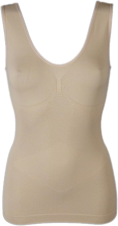 Premium Shapewear Tank Top for Women - Tummy, Waist, Hips & Back Control with Built-In Bra Design - Lightweight & Comfortable Slimming Shirt