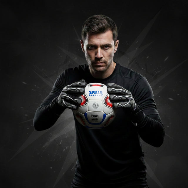 Goalkeeper Goalie Fottball Soccer Gloves With Strong Grip Hand Protection To Prevent Injuries For Match Training Men And Women | Ideal for All Surfaces, Kids & Adults | Match-Ready | Includes Pump & Needles