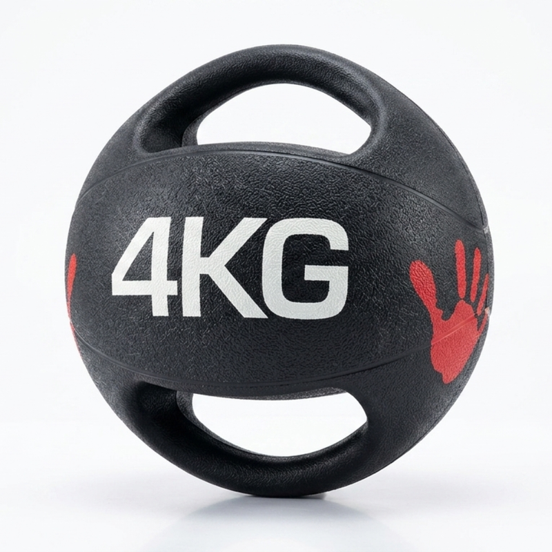 SPALL 4kg Multi-Use Medicine Ball & Kettlebell Weight with Handle, Strength Training Slam Ball for Home Gym Workout, Functional Fitness, Core Training, Cross Training, Full Body Exercise