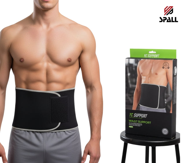 Spall Adjustable Waist Support Belt for Back Pain Relief & Gym Workout – Breathable Lumbar Support for Men & Women