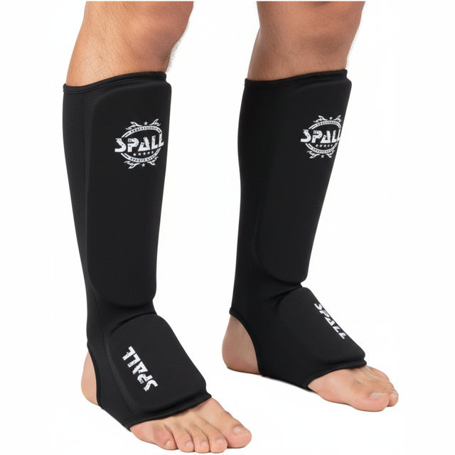 Shin Instep Guard Protective Leg Pad S M L XL Red Blue Black For Wrestling Sparring Karate MMA Muay Thai Boxing Kickboxing Sports Training Protective Gear Ideal For Men And Women(SI-1245)