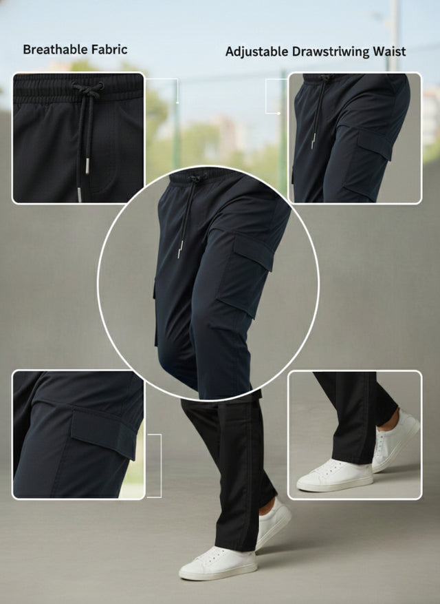 SPALL Unisex Track Pants – Premium Sports Joggers for Men & Women, Comfortable Athletic Training Pants, Black Blue Maroon, Sizes M L XL