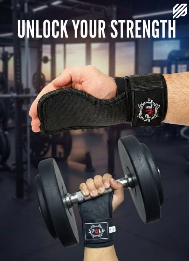 Spall Power Lifting Straps – Premium Weightlifting Wrist Straps for Gym, Deadlift & Strength Training | High Quality (6001)