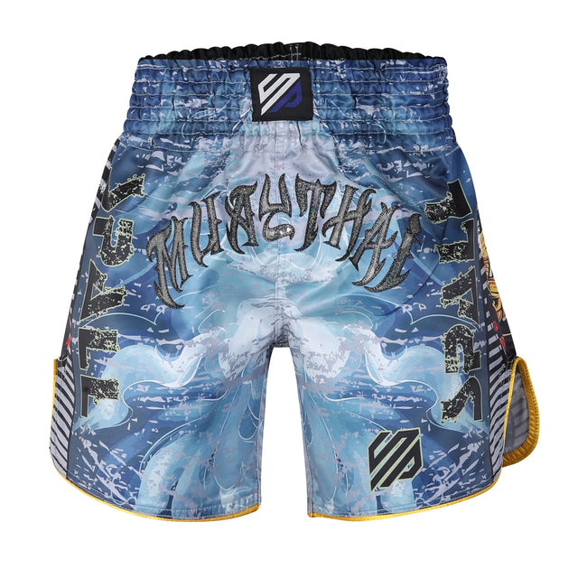 Muay Thai Shorts Blue For Professionals And Beginners (SI-3257) | Ideal for All Surfaces, Kids & Adults | Match-Ready | Includes Pump & Needle | Durable & Long-Lasting Performance