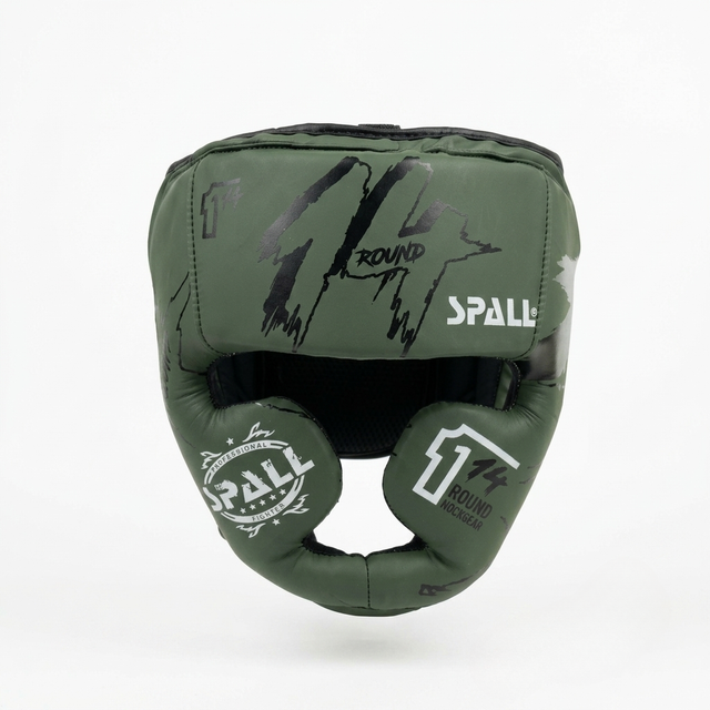 Spall Premium Boxing Head Guard Round 14 Protective Headgear Adjustable Training Head Protector for Boxing Kickboxing MMA Muay Thai Sparring Combat Sports Shock Absorption