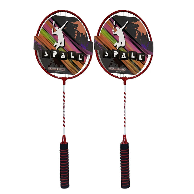 Badminton Rocket With Grip Soft Handles Smash Power Frame With Free Full Cover Ultra Light Weight Carbon Fiber Single High Grade Perfect For Men And Women(216115) | Ideal for All Surfaces, Kids & Adults