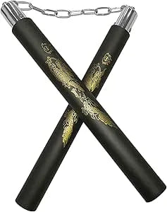 Foam Nunchucks for Kids and Beginners – Safe Martial Arts Training Sticks with Chain – Lightweight Sponge Karate Practice Equipment
